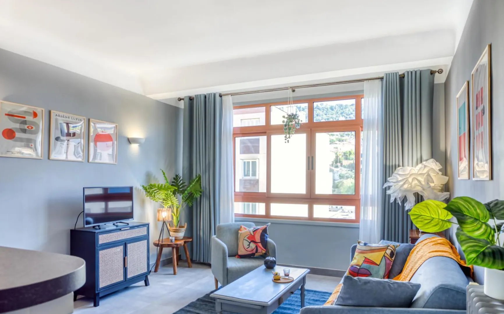 L12 Port Window 1Bedroom Wifi 5Mins Beach & Nice'S Cap Apartment